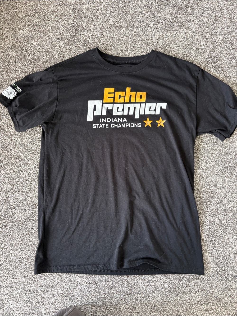 Echo Premier Black Echo Indiana State Champions Graphic Tee